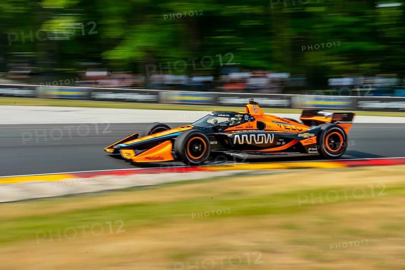 FELIX ROSENQVIST (6) of Varnamo, Sweden travels through the turns during a practice for the Sonsio Grand Prix at Road America in Elkhart Lake WI
