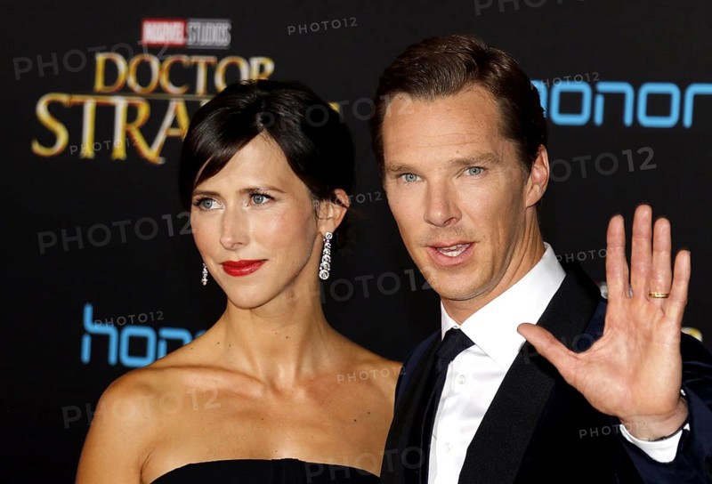 Benedict Cumberbatch and Sophie Hunter at the World premiere of 'Doctor Strange' held at the El Capitan Theatre in Hollywood, USA on October 20, 2016., Hollywood, California, USA