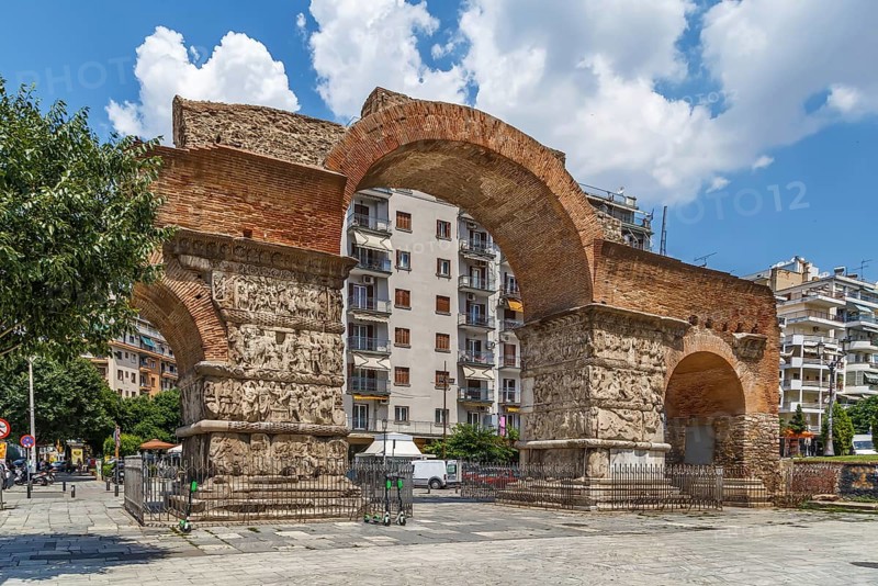 The Arch of Galerius was built in 298 to 299 AD, Thessaloniki, Greece