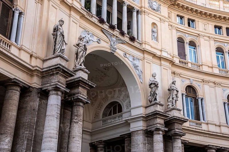 Gallery Umberto I in Naples, built in the Art Nouveau design, Southern Italy