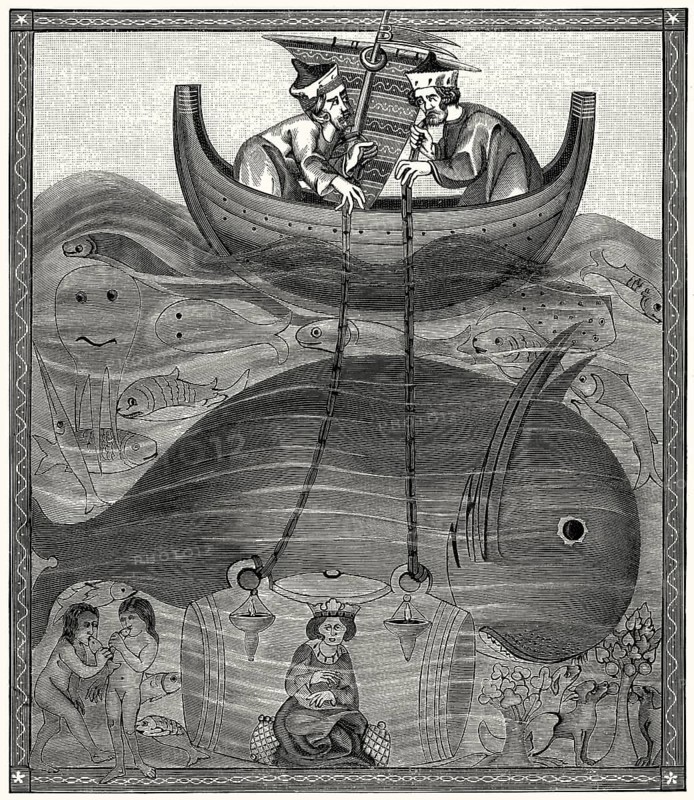 Alexander the Great explores the depths of the sea