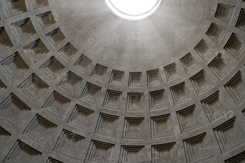 Inside the Pantheon, Rome, Italy. Ancient wonder