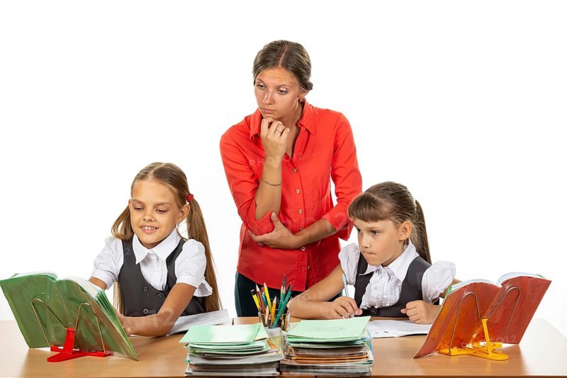 The student asked the teacher a question, the teacher looks at the book in disbelief