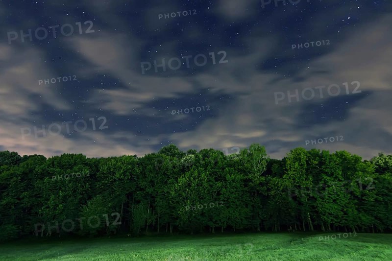 Night sky backgrounds with stars and clouds