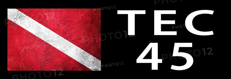 Tec 45, Diver Down Flag, Scuba flag, Scuba Diving