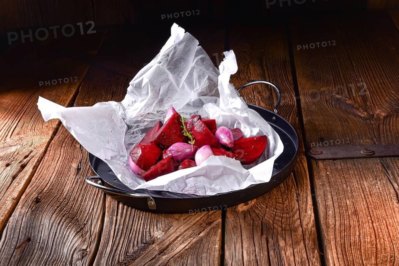 Oven baked red beets