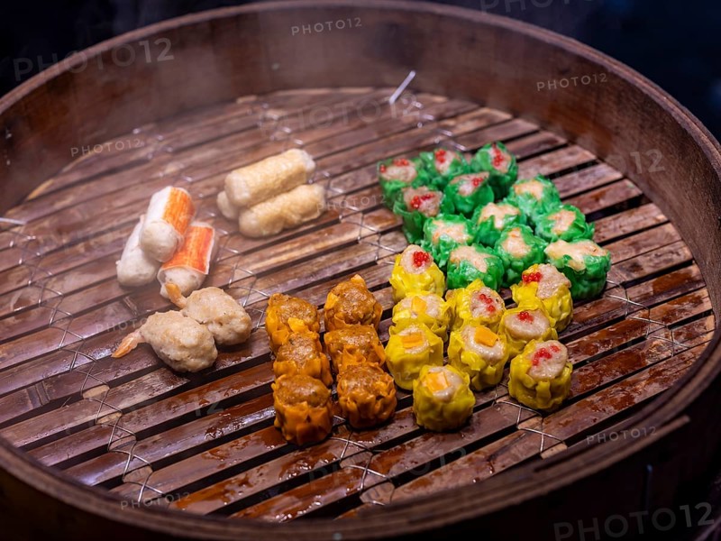 Stuffed dumplings, Jalan Alor, Foodstreet, Kuala Lumpur, Malaysia, Southeast Asia