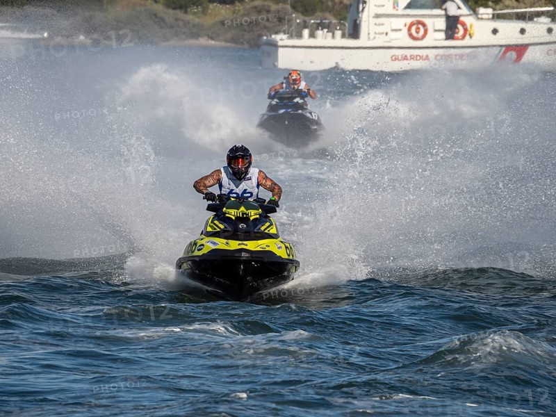Olbia, Italy - September 16 - 20192 Aquabike world Championship gran prix of Italy