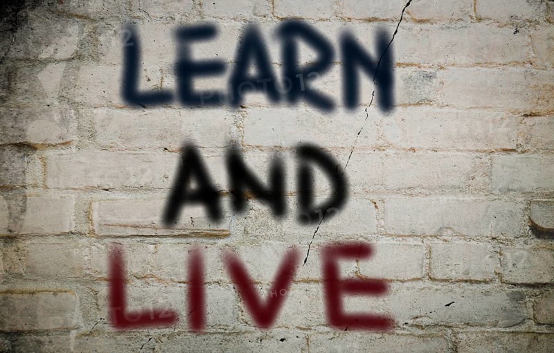 Learn And Live Concept