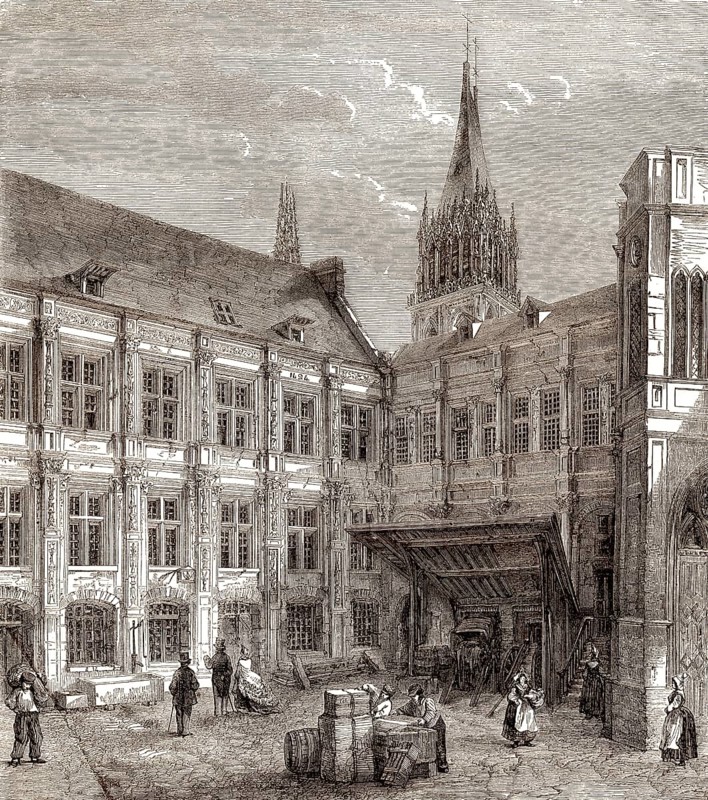 Chambre des Comptes, rue des Carmes, Paris, France, 19th century