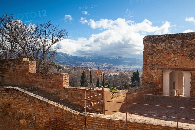 Famous Alhambra palace in Grenada in Spain