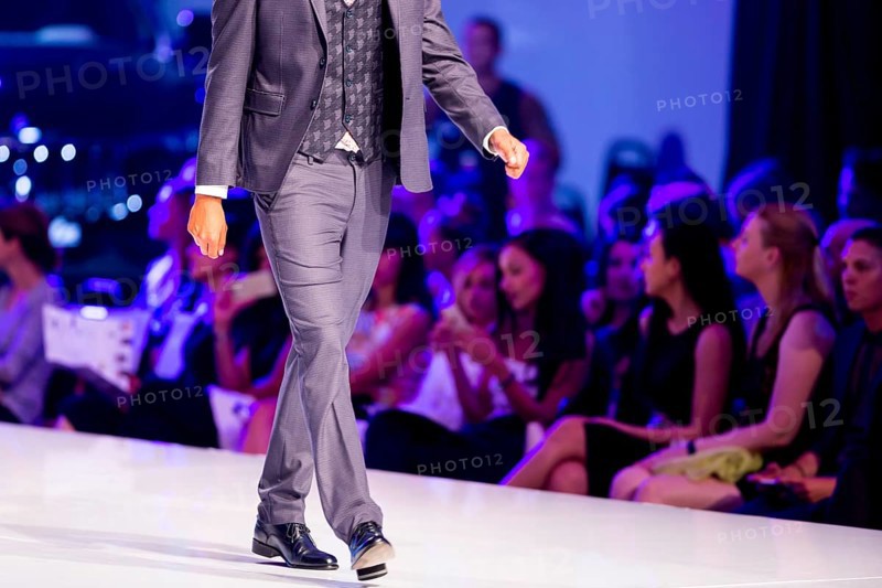 A male model walks the runway during the Autumn/Winter Sofia Fashion Week Show 2016 in Sofia, Bulgaria