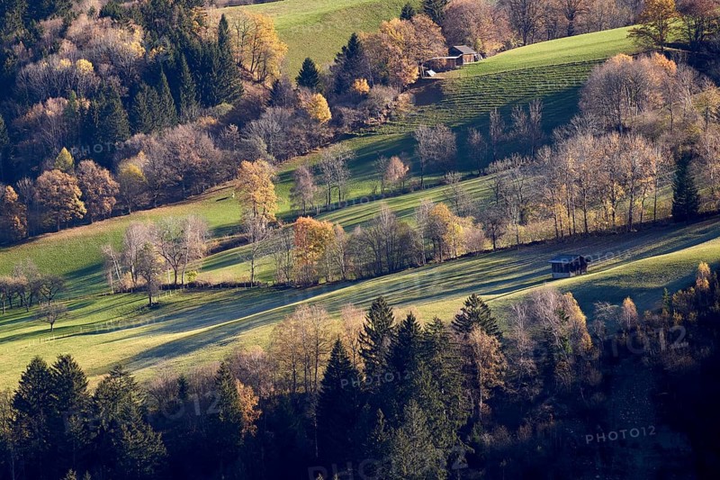 Autumn in the Liesertal near Gmünd, Carinthia, Austria
