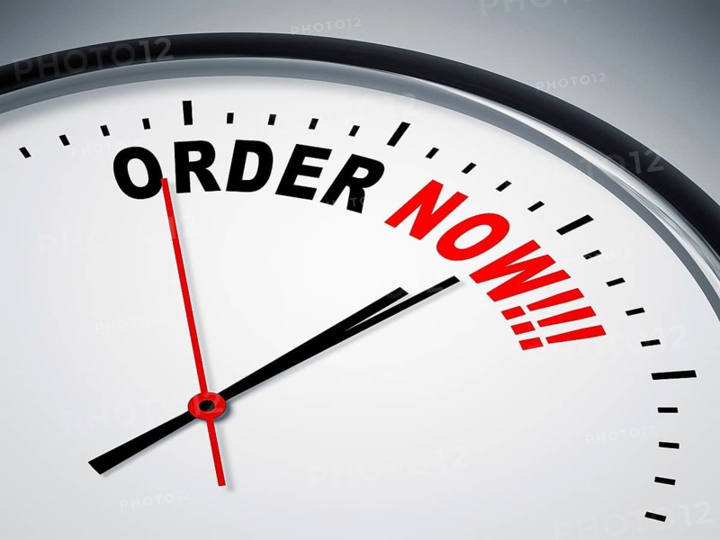 An image of a nice clock with order now