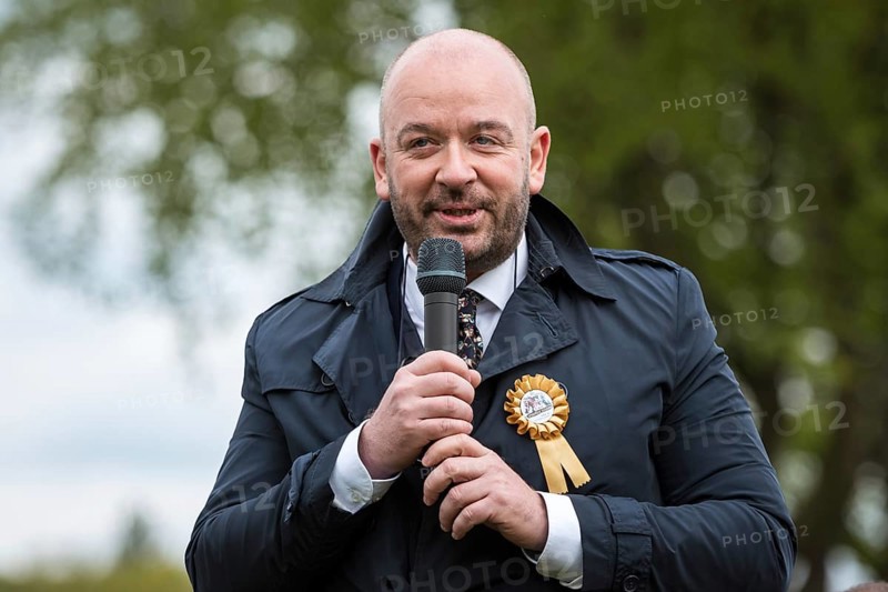 WROCLAW, POLAND - MAY 5, 2019: Opening of the Season at the horse racecourse WTWK Partynice. President of the city Wroclaw Jacek Sutryk.