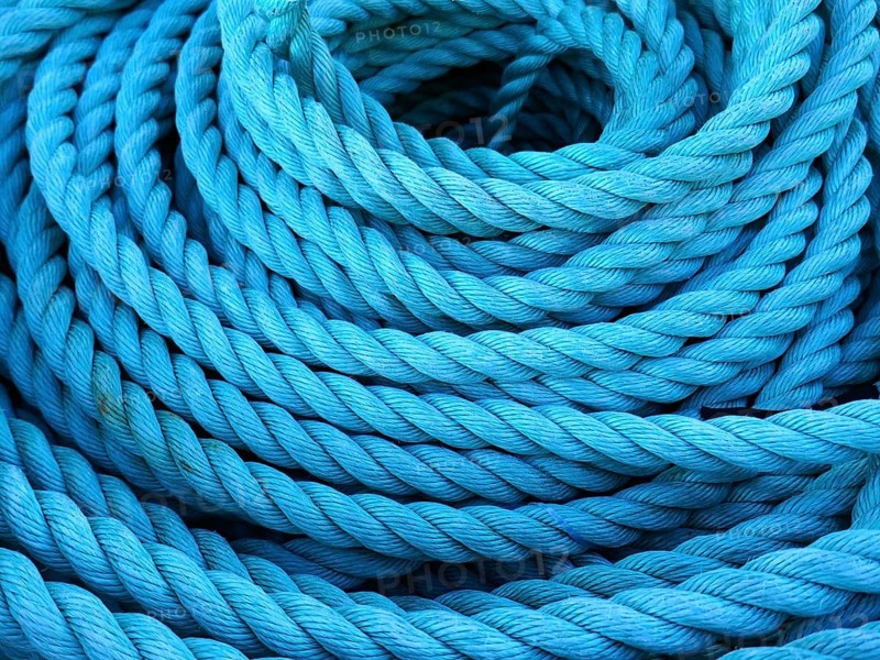 Blue cordage