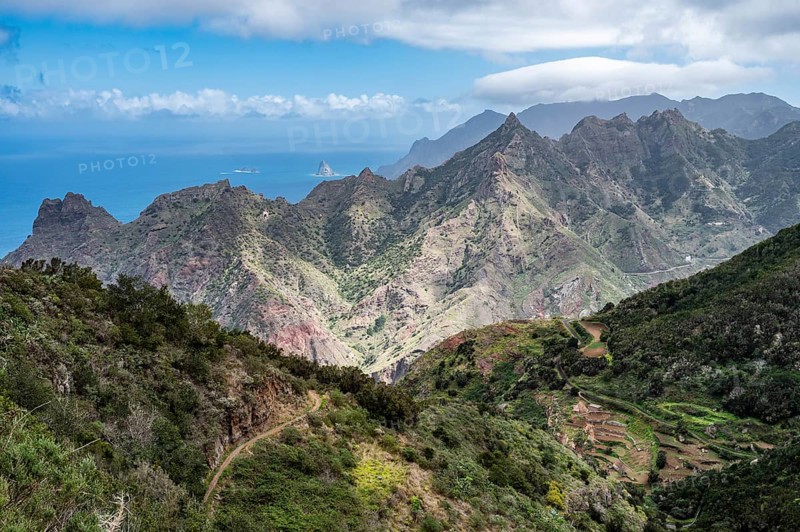 Anaga mountains aerial view, Tenerife