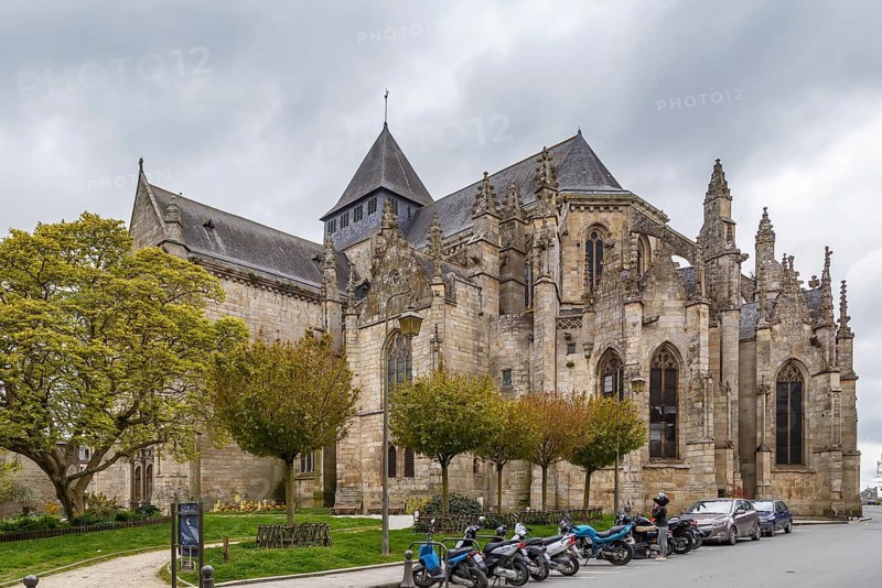 The beautiful St. Malo church is one of the finest examples of ecclesiastical architecture in the town of Dinan in Brittany