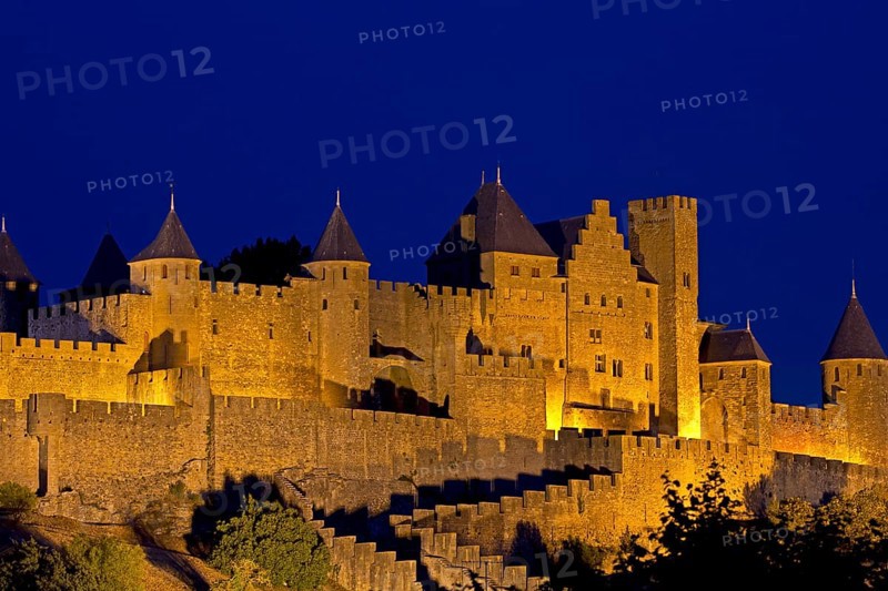 Carcassone by night