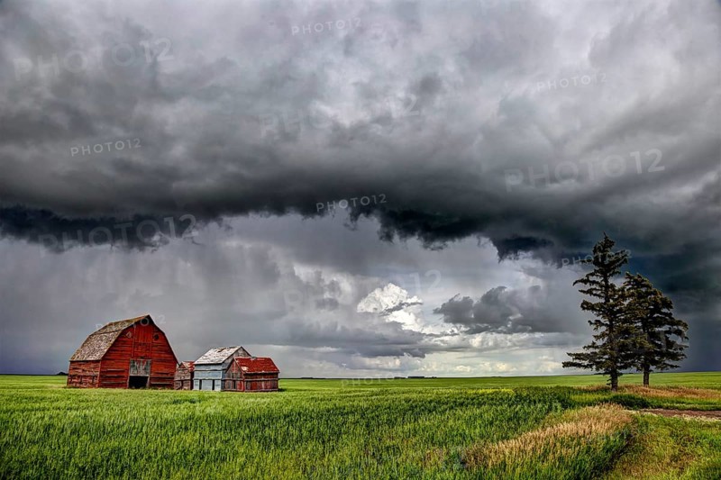 Prairie Storm Canada summer rural major structure Saskatchewan