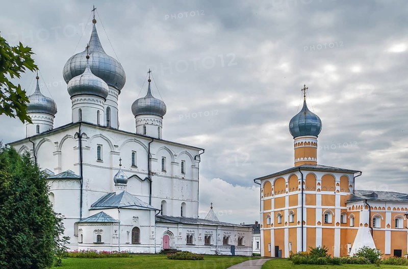 St. Varlaam Convent of the Transfiguration of Our Savior in the village of Khutyn near Veliky Novgorod, Russia