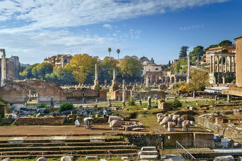 Roman Forum is a rectangular forum (plaza) surrounded by the ruins of several important ancient government buildings at the center of the city of Rome, Italy
