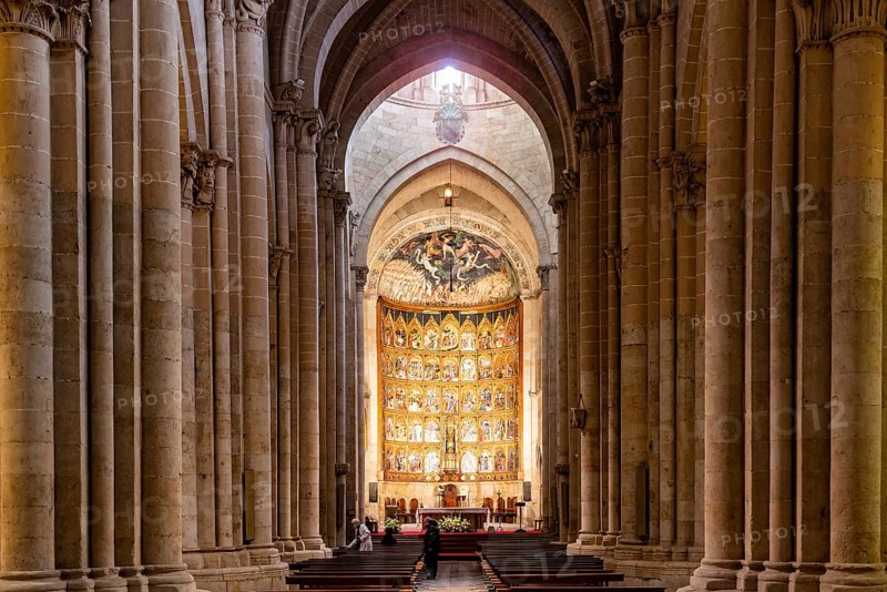 Salamanca, Spain, January 15, 2022: Cathedral of Salamanca Interior view
