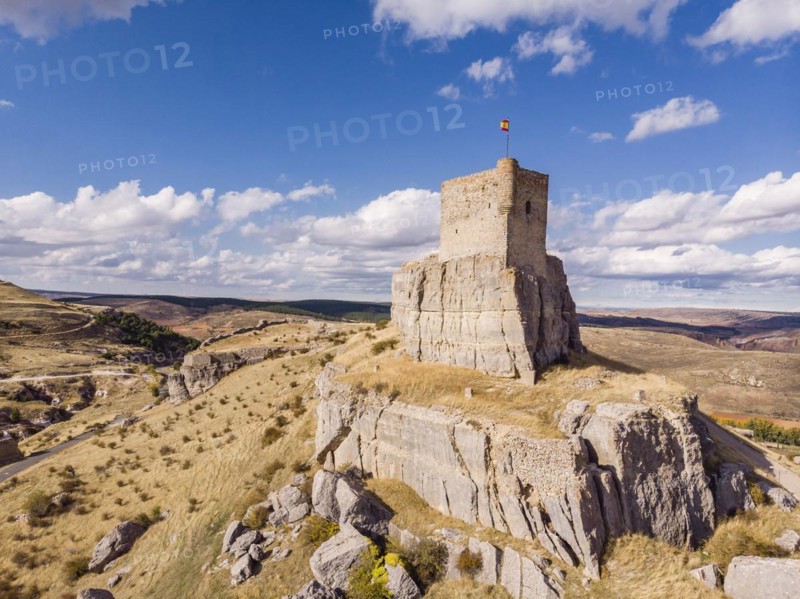 Castle of Atienza, fortress of Muslim origin, Atienza, Guadalajara Province, Spain