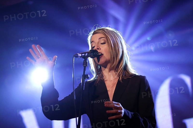 Sofia, Bulgaria - 17 December 2017: Singer Morgan James performs during a concert at Sofia Live Club