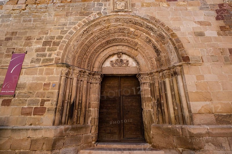 Iglesia de Santiago, 12th century Romanesque, Siguenza, Guadalajara, Spain