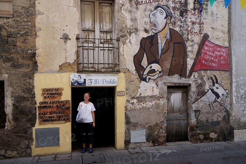 Historical murals in Orgosolo, Sardinia