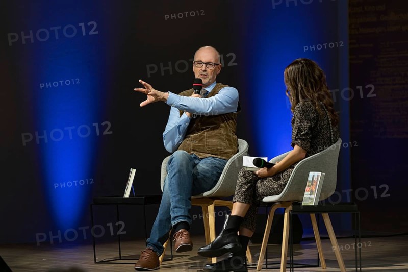 FRANKFURT AM MAIN, Germany, October 18 2023: Peter Wohlleben (*1964, German forester and author) on stage at the 75th Frankfurt Book Fair