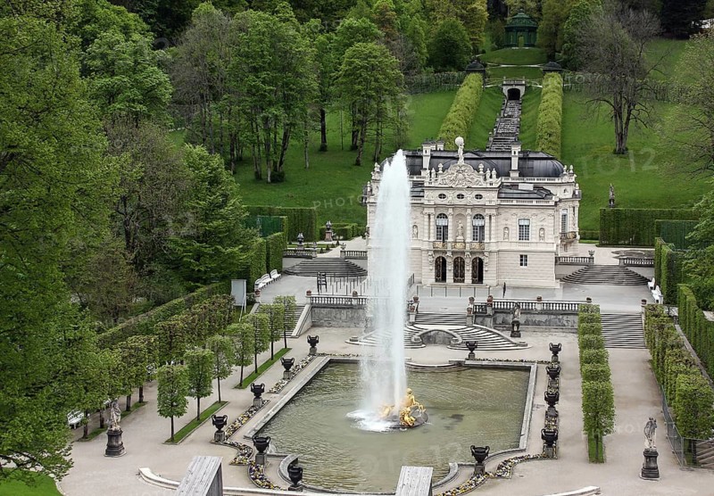 Linderhof Palace is the smallest of the three palaces built by King Ludwig II of Bavaria