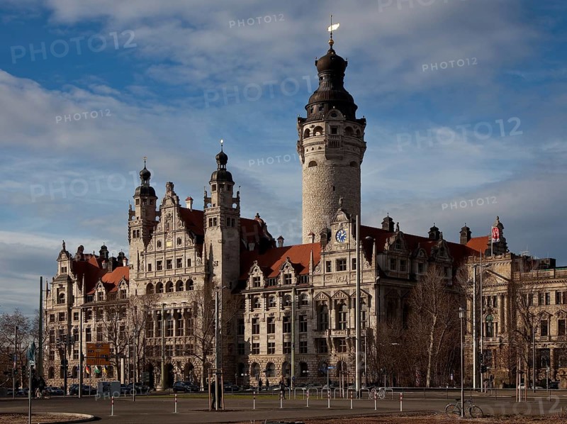 Leipzig New Town Hall 79811 Architect Hugo Licht Construction period 1899-1905 View from south-east Main tower 115 m high
