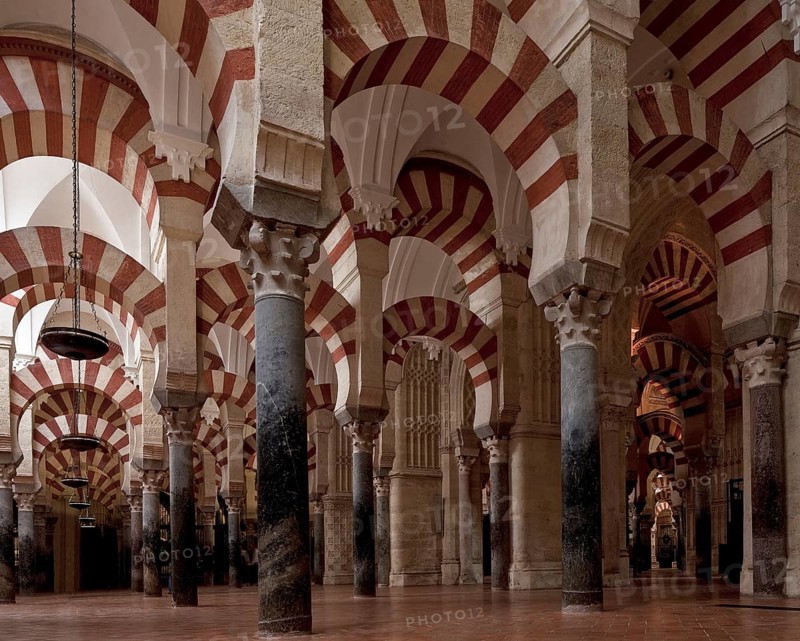 Mezquita-Catedral de Córdoba, interior, detail with superimposed arches, St., Saint, Saint