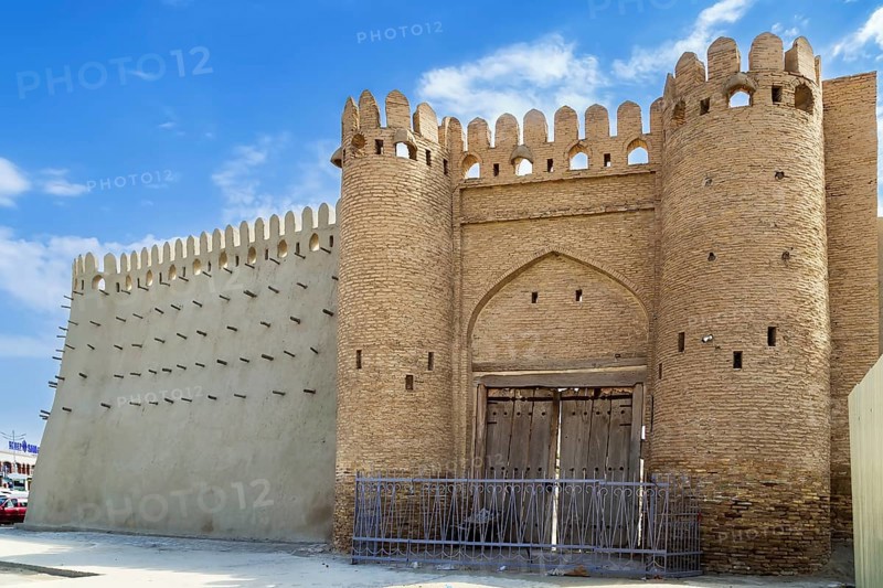 Talipach Gate is the surviving Bukhara northern gate, which was built in the 16th century, Bukhara, Uzbekistan