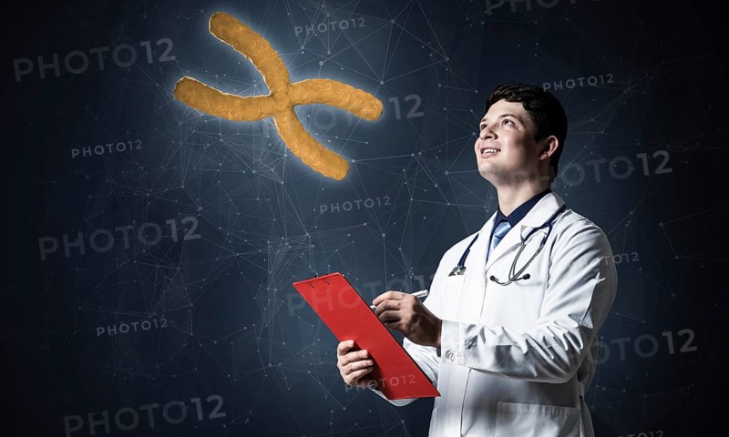 Doctor with tablet works with digital technologies