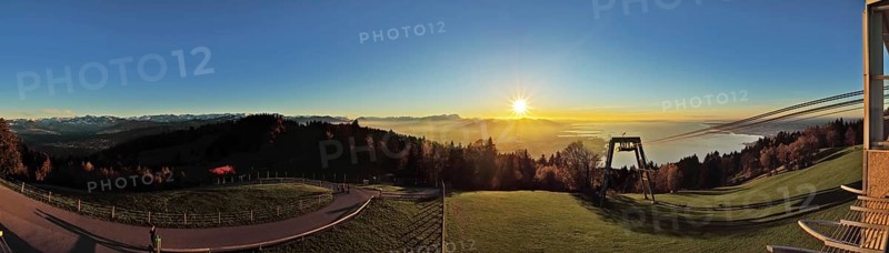 Lake Constance panorama at sunset from the Pfänder