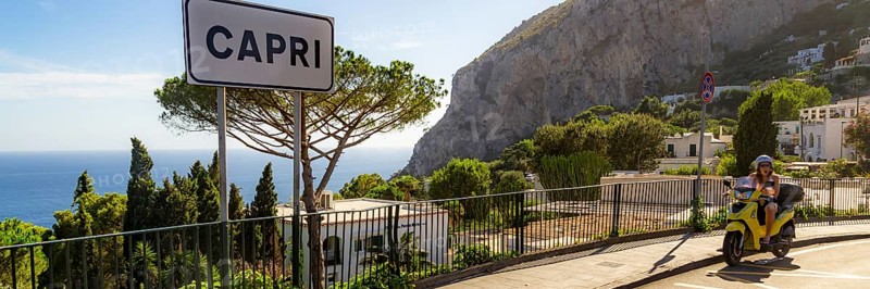 Amalfi Coast, Mediterranean Sea, Italy. Website Banner