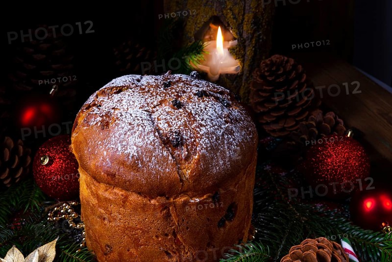 Eine köstliche echte italienische Mutter Weihnachten panettone