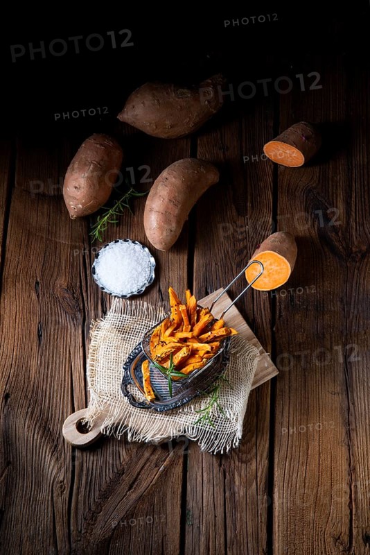 Crispy sweet potato fries from the oven