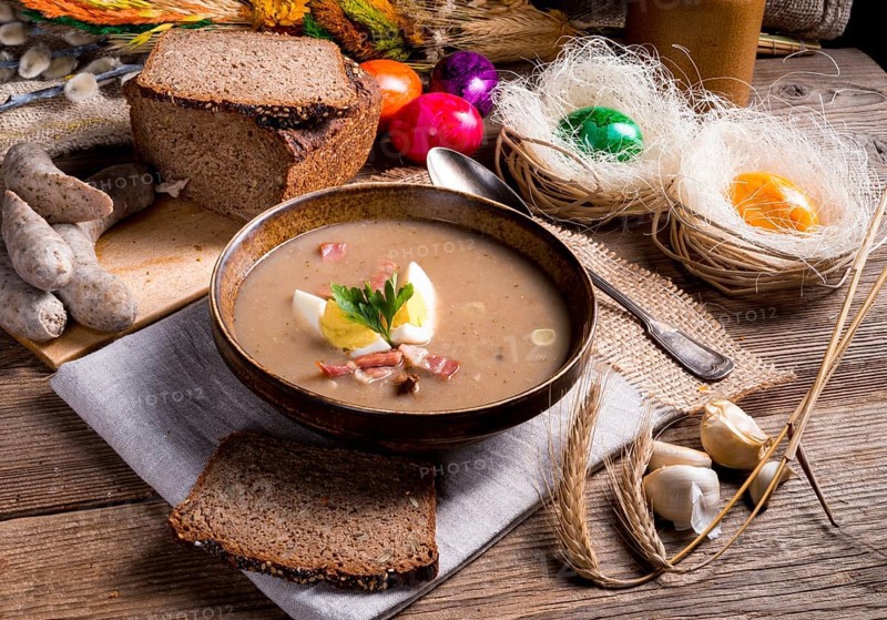 Polish Sour rye soup