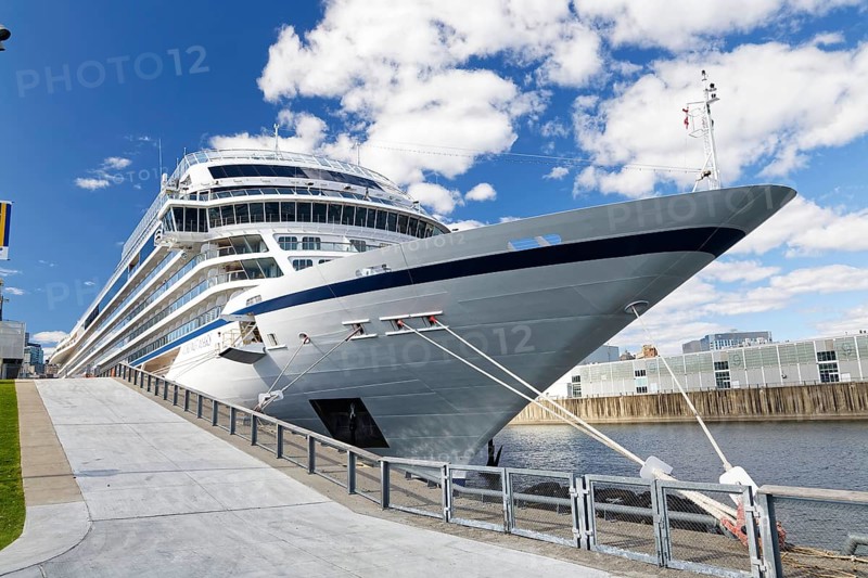 Cruise ship in Old Port, Montreal, Province of Quebec, Canada