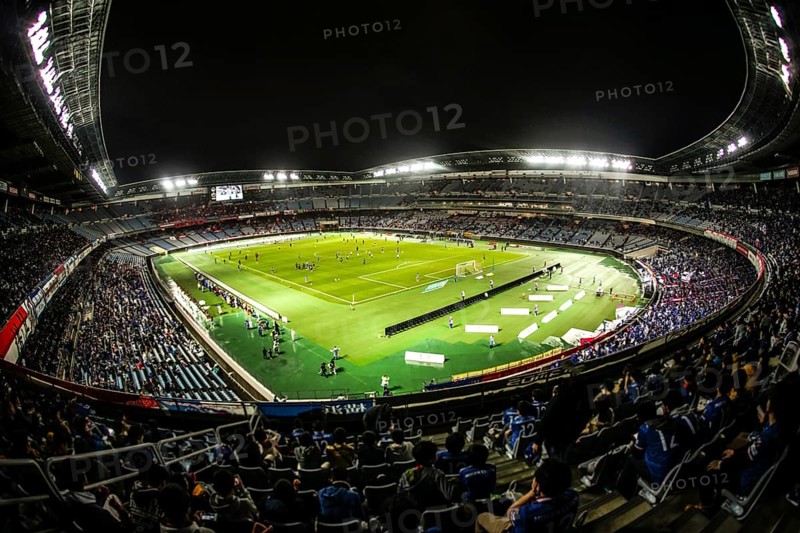 People to cheer the football game. Shooting Location: Yokohama-city kanagawa prefecture