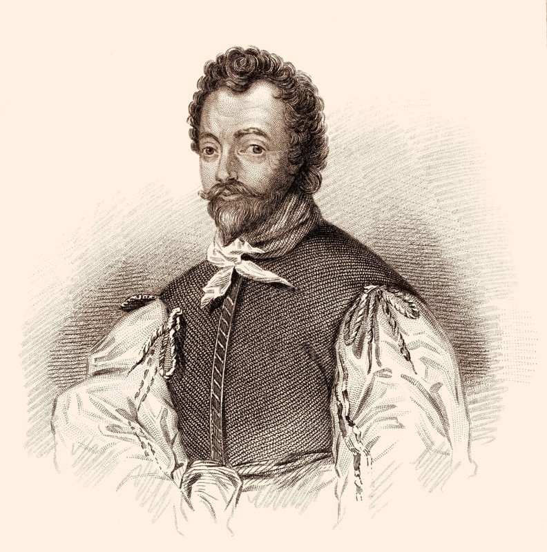 Sir Francis Drake, ca. 1540-1596, englischer Seefahrer, Pirat, Entdecker, Vizeadmiral und der erste englische Weltumsegler