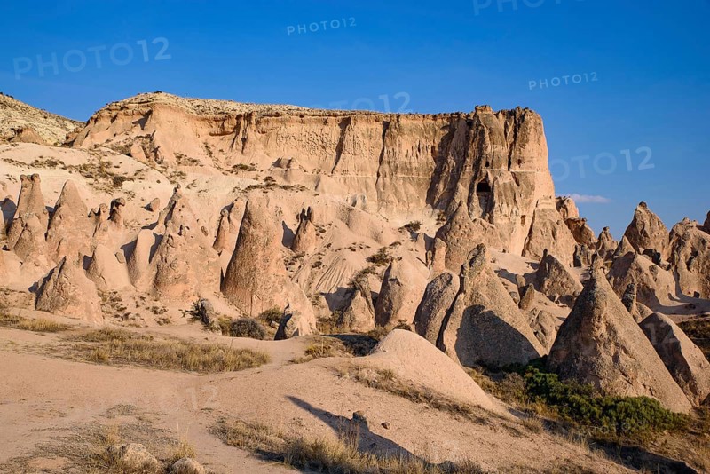 Imaginary Valley, a valley full of unique rock formations in Cappadocia, Turkey