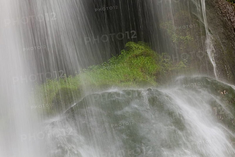 Waterfall in Autoire, Lot department, Occitanie, France