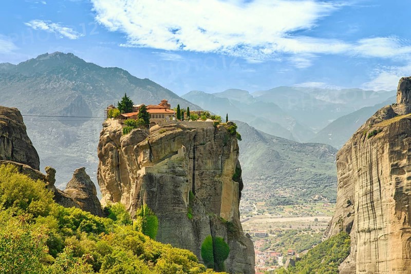 Holy Trinity Monastery photographed on a sunny day