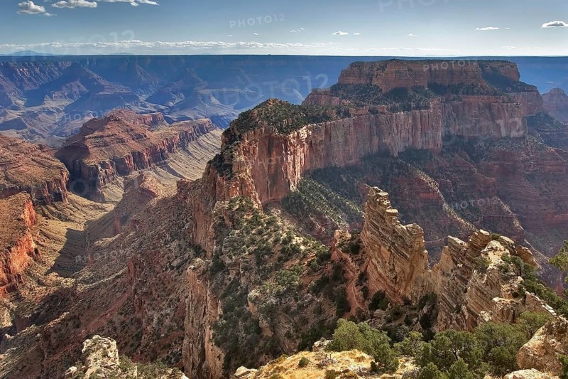 A mountain circuit inside Grandee of the Canyon in the USA