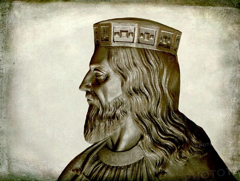 Clovis, Chlodovechus, Chlodwig I., Chlodowech, 466-511, King of the Franks, Merovingian dynasty, digitally edited after Caqué